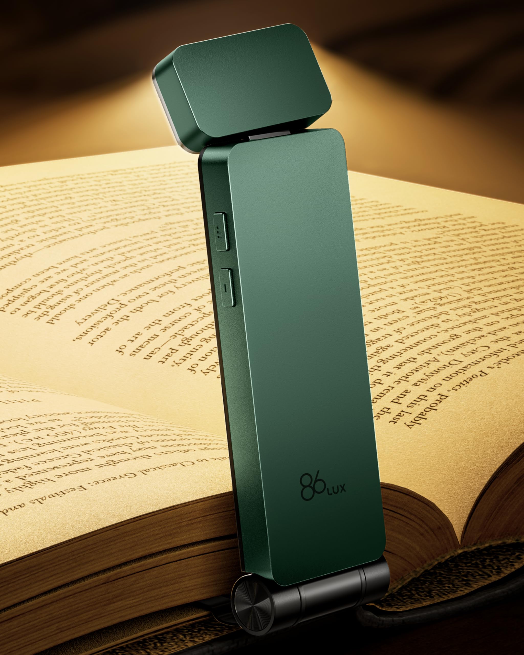 86lux lampe de lecture rechargeable LED USB-C, vert — cadeau drôle et insolite