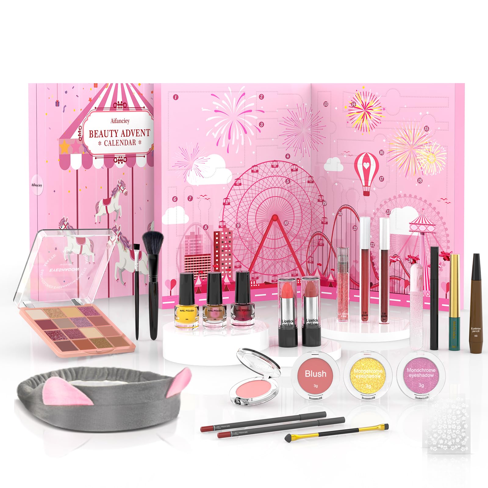 Aifanciey, calendrier de l'Avent maquillage 24 produits — idée cadeau