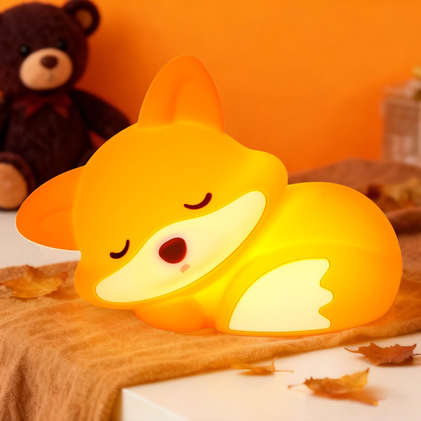Amaredom veilleuse renard dimmable pour bébé et enfant — cadeau drôle et insolite