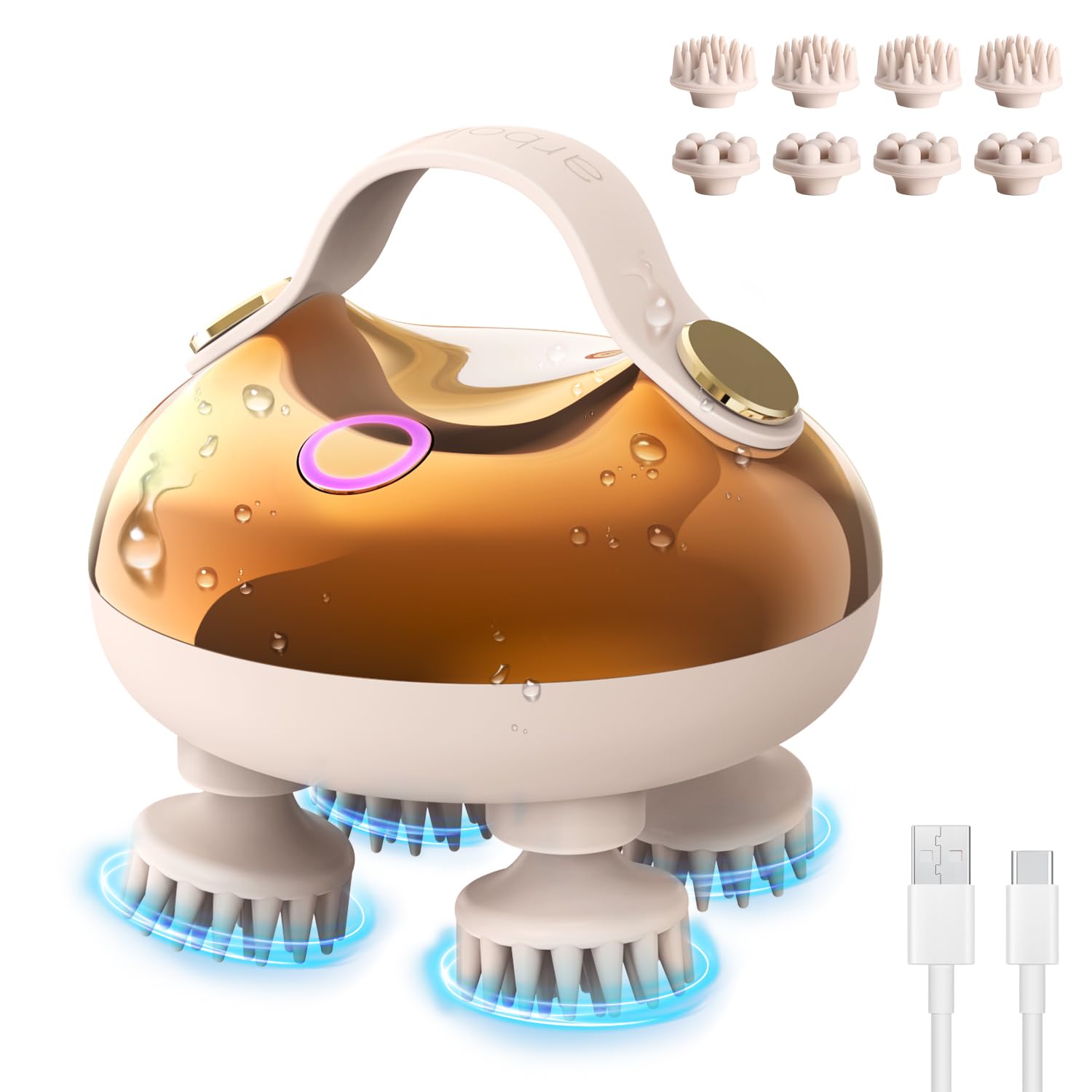 Le masseur de tête électrique arboleaf, étanche IPX7 — idée cadeau original