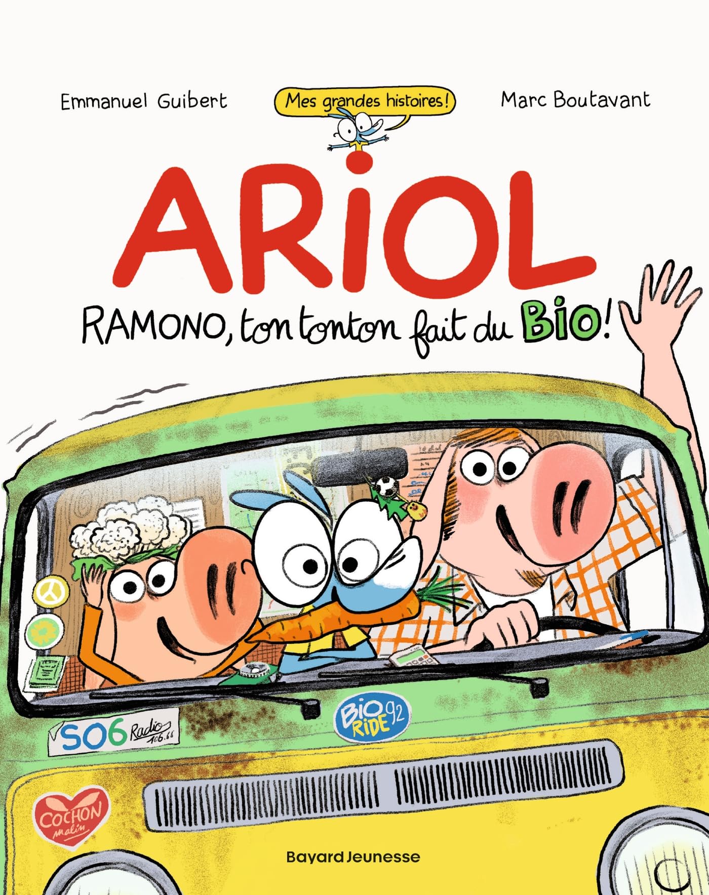 Ariol roman graphique, Ramono, ton tonton fait du bio — idée cadeau