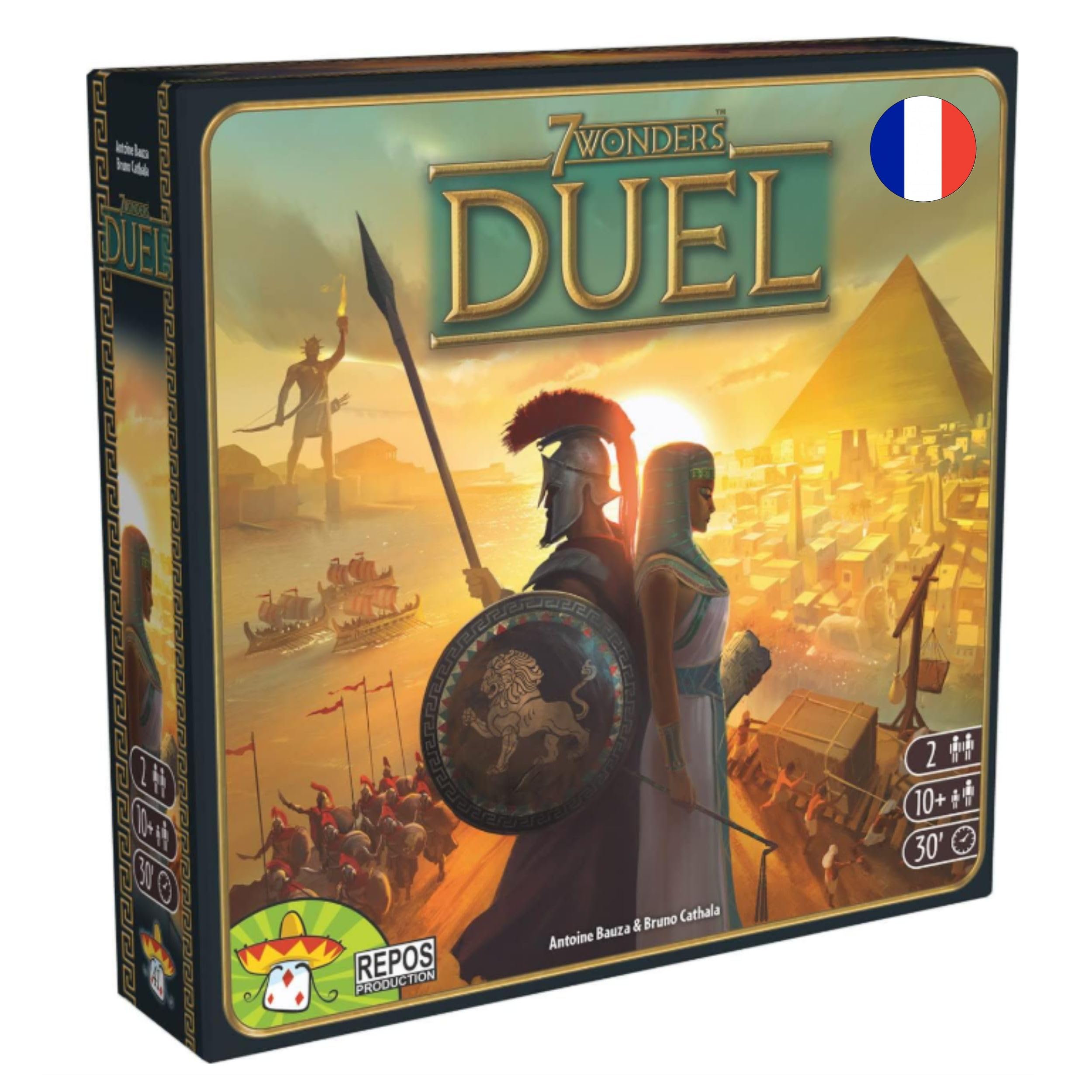 Asmodee 7 Wonders Duel, jeu de stratégie pour deux — cadeau drôle et insolite