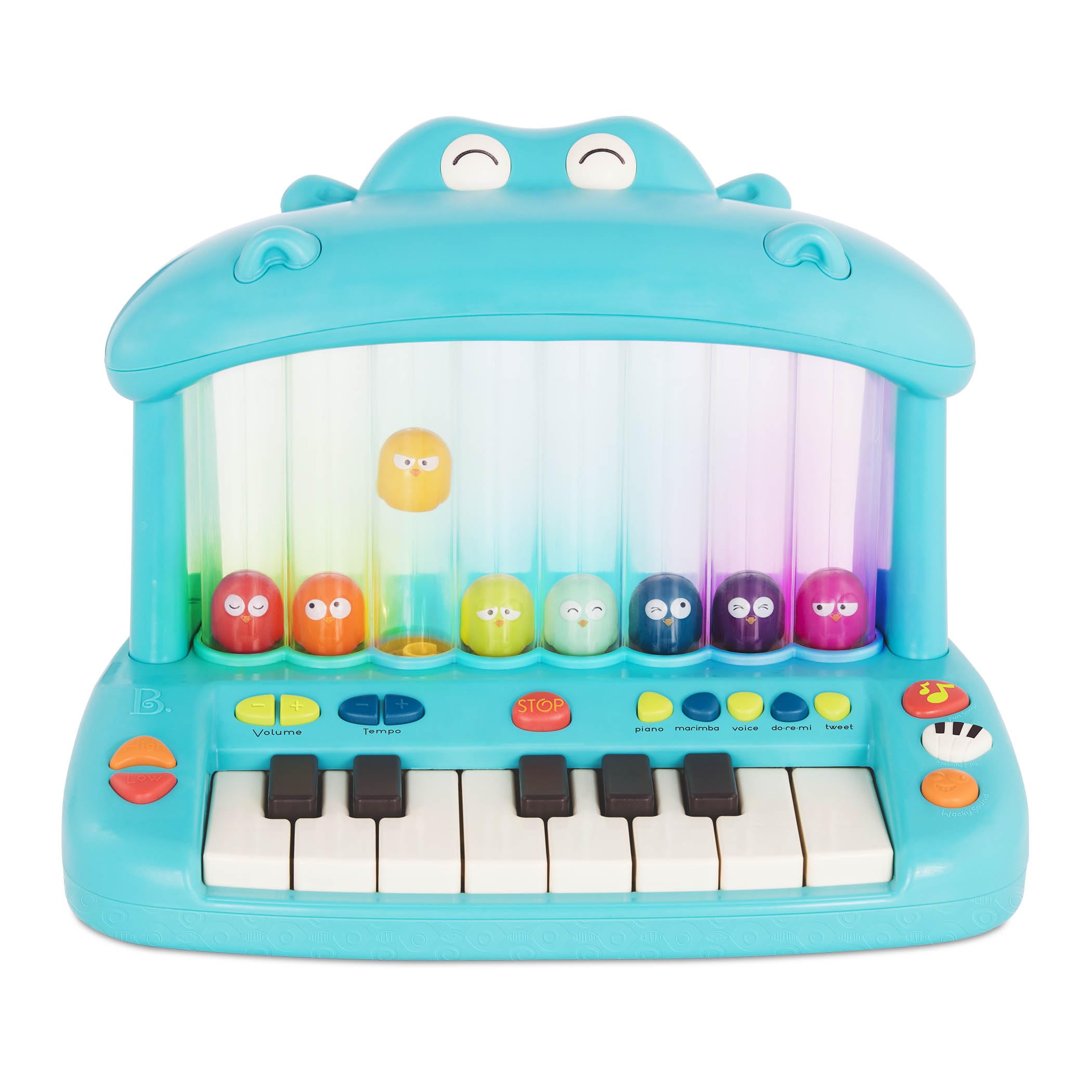 B. toys Hippo-Pop, piano lumineux à oiseaux bondissants — idée cadeau