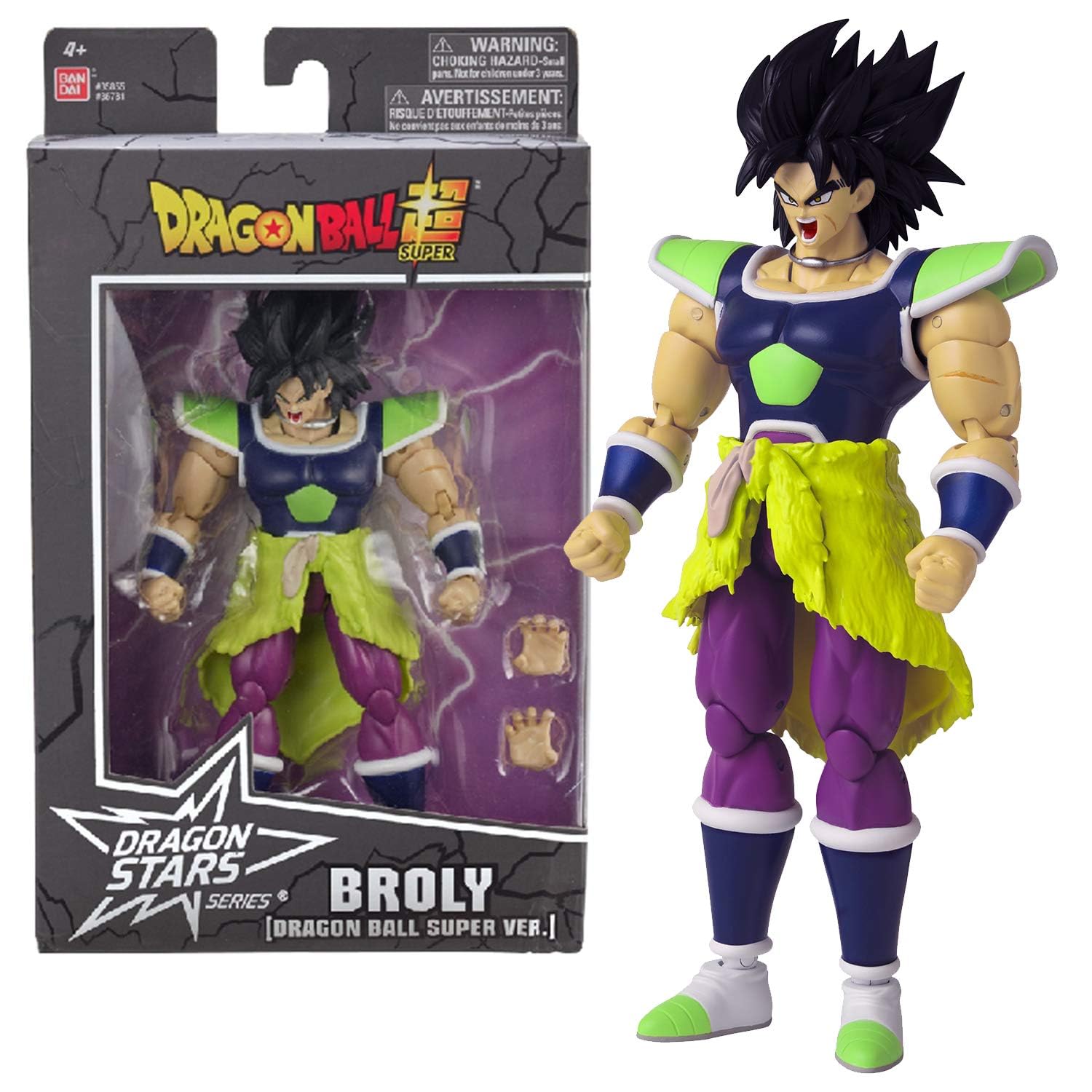 BANDAI Dragon Ball Super Dragon Stars, figurine Broly de 17 cm — idée cadeau