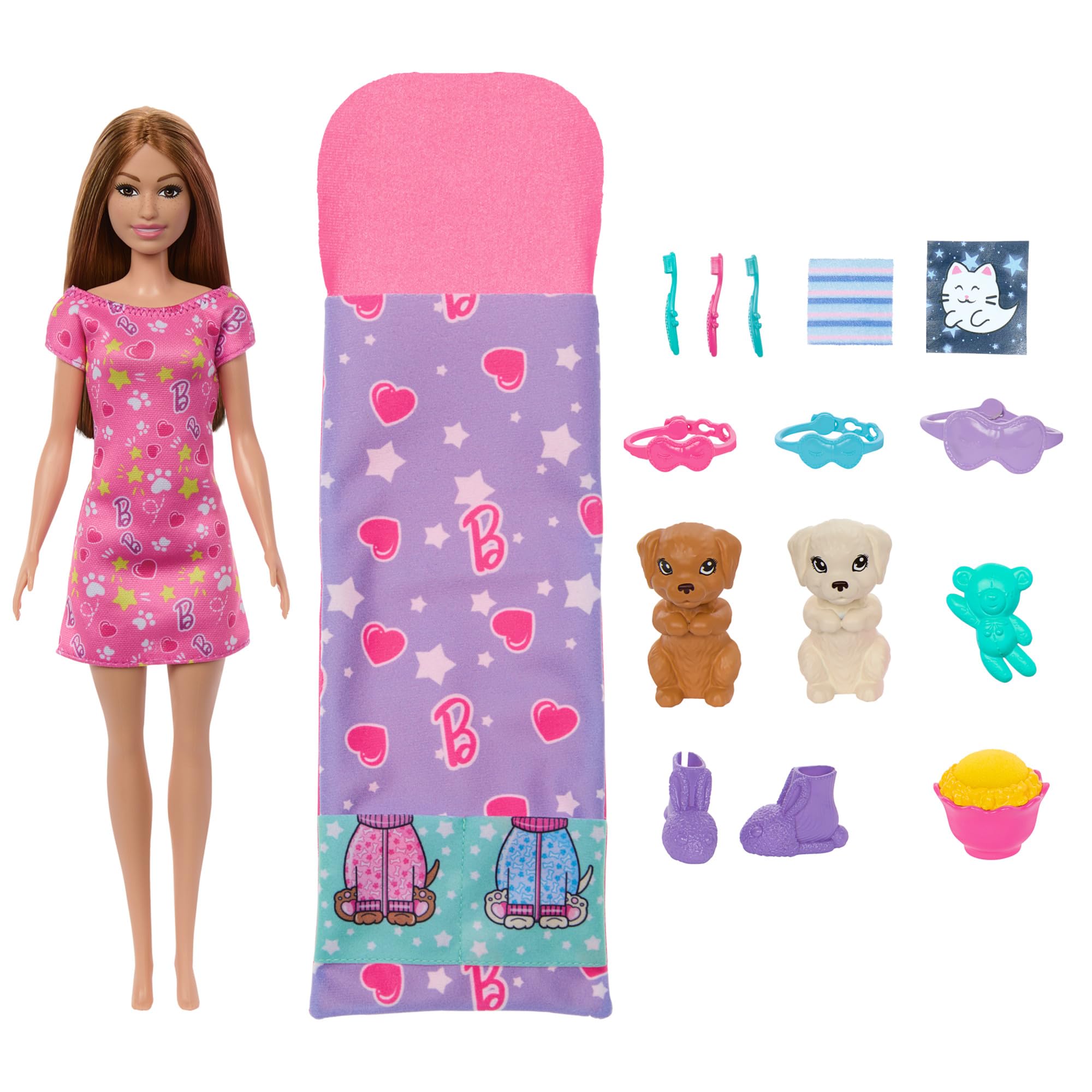 Le coffret Barbie Soirée Pyjama Chiots — idée cadeau
