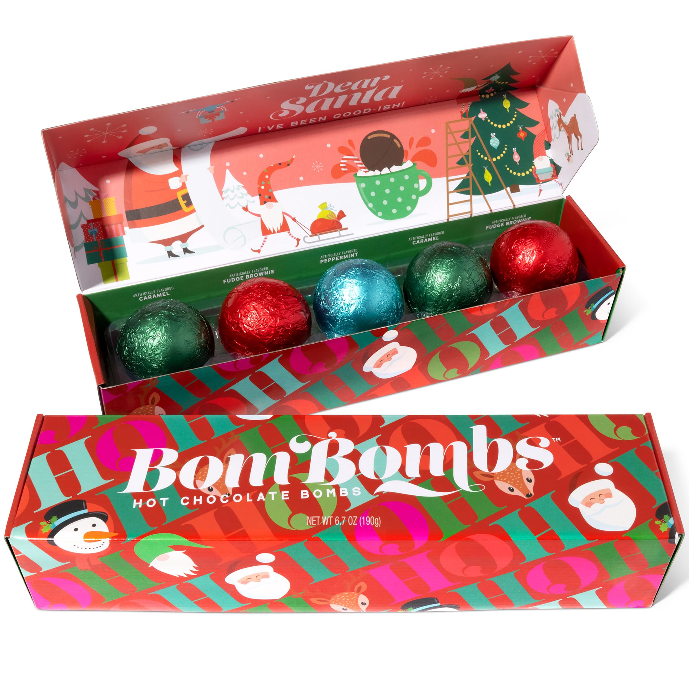 BomBombs coffret 5 bombes de chocolat chaud aux mini guimauves
