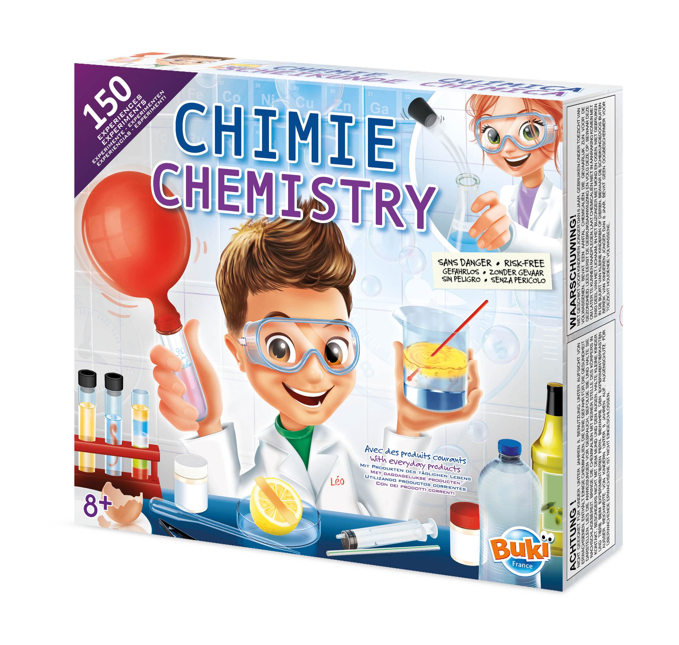 Buki Chimie sans danger, coffret de 150 expériences — cadeau drôle et insolite