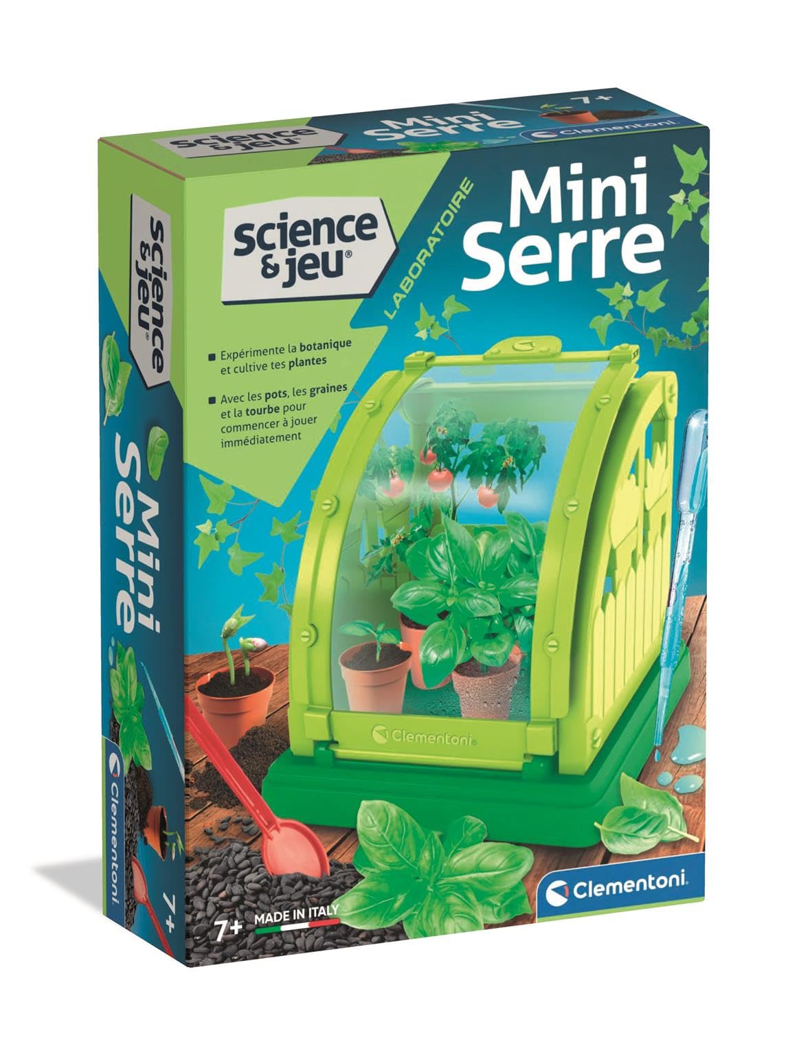 Clementoni Mini serre, kit botanique avec graines — cadeau drôle et insolite