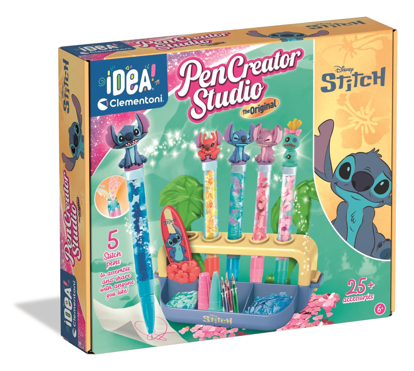 Clementoni, coffret stylos Stitch à personnaliser — idée cadeau