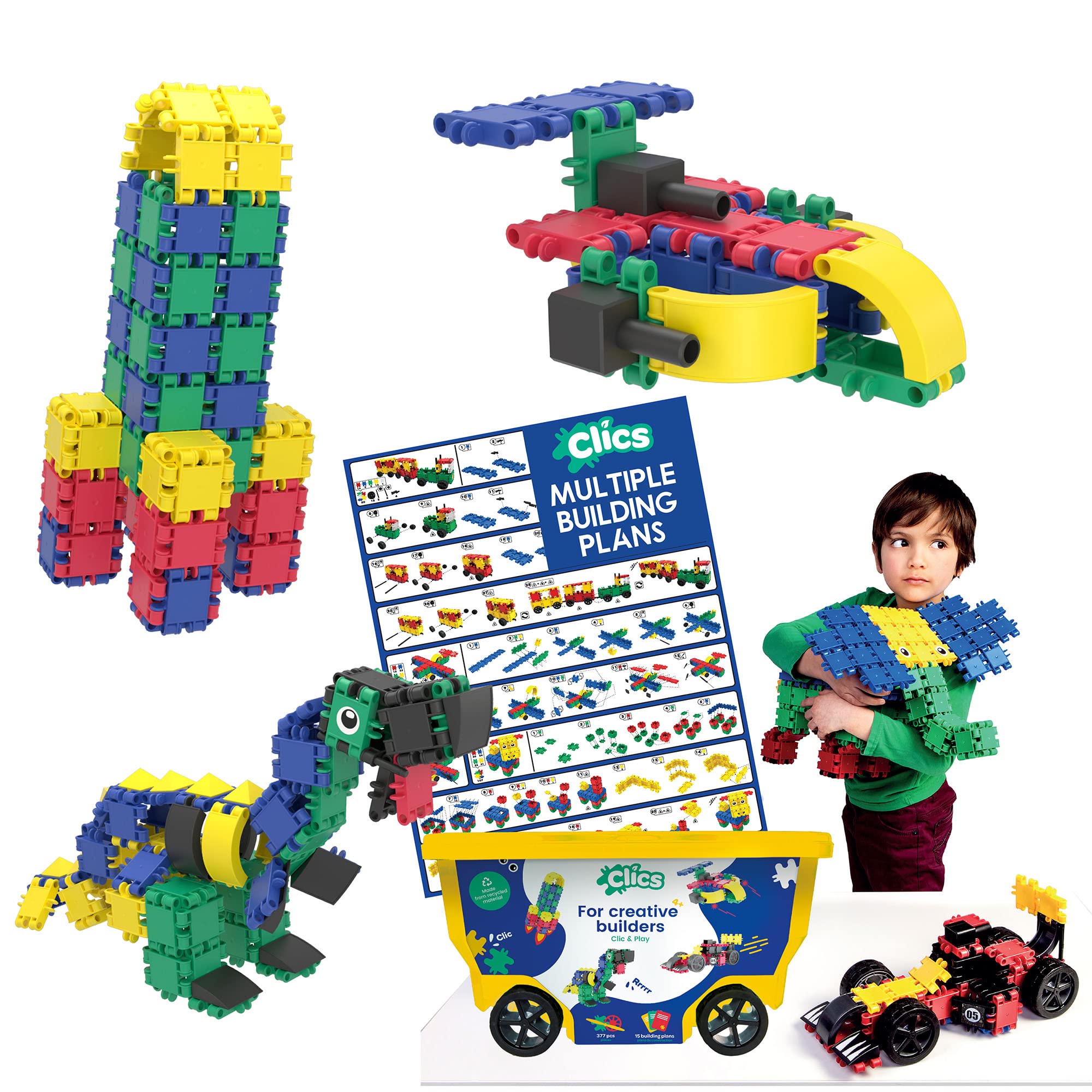 Clics Rollerbox 15 en 1, jeu de construction — idée cadeau