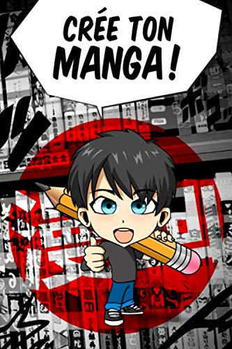 Crée ton manga, livre de 120 planches à personnaliser