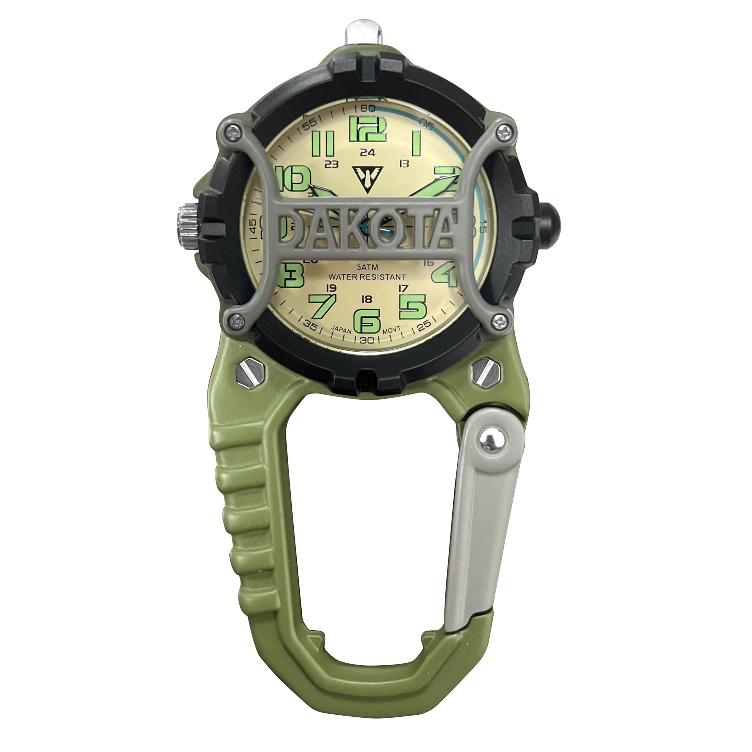 Dakota montre à clip avec lampe LED — idée cadeau