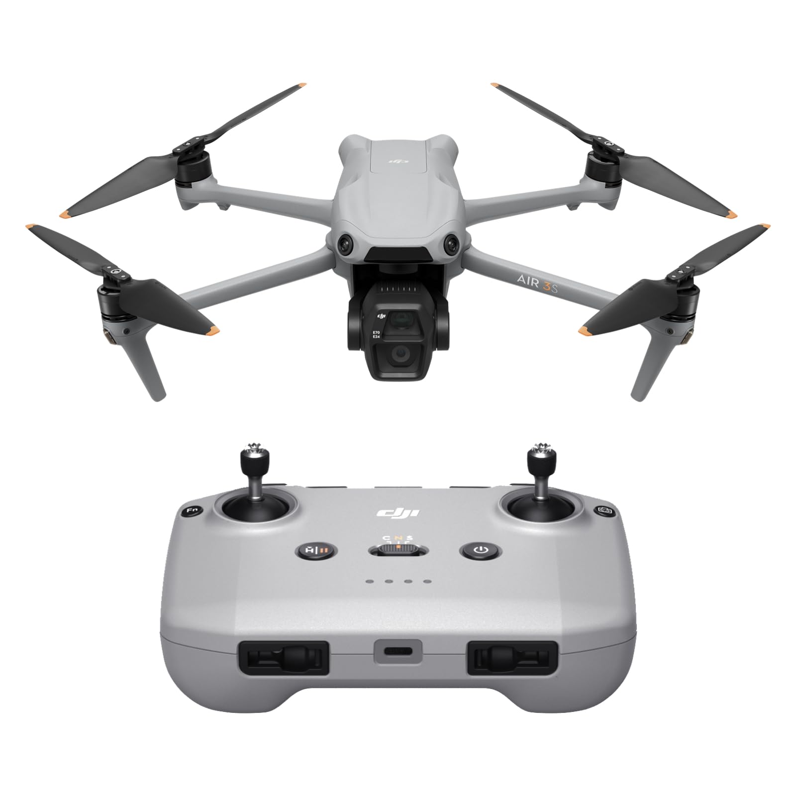 DJI Air 3S (RC-N3), drone 4K à double caméra — idée cadeau