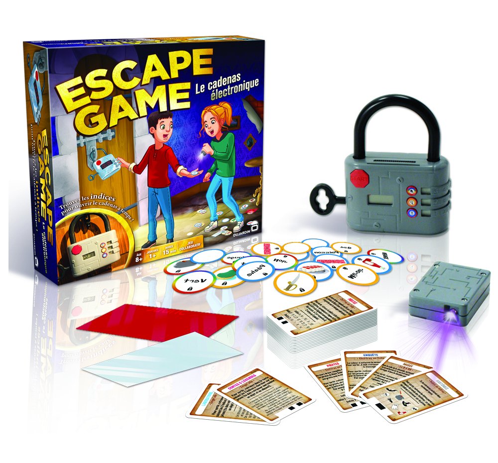 Dujardin Escape Game, coffret à cadenas électronique — cadeau drôle et insolite