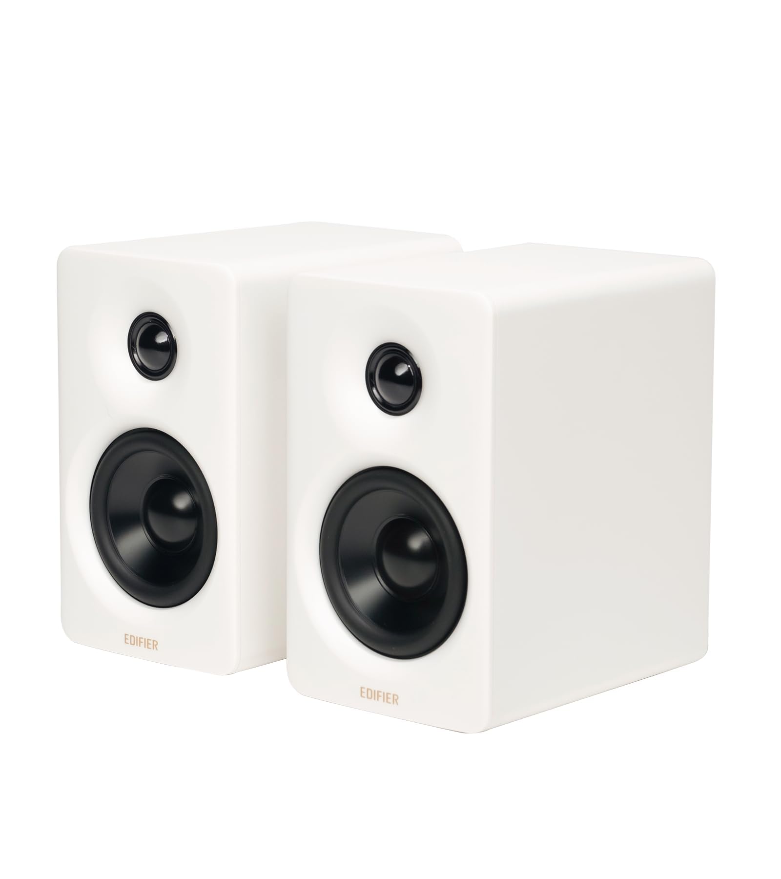 Edifier M60, enceintes Hi-Fi sans fil 2.0 de bibliothèque, 66 W RMS (blanc) — idée cadeau original