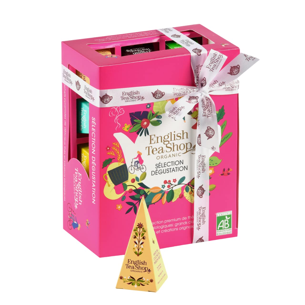 English Tea Shop, coffret Prismes de 12 sachets de thé bio — cadeau drôle