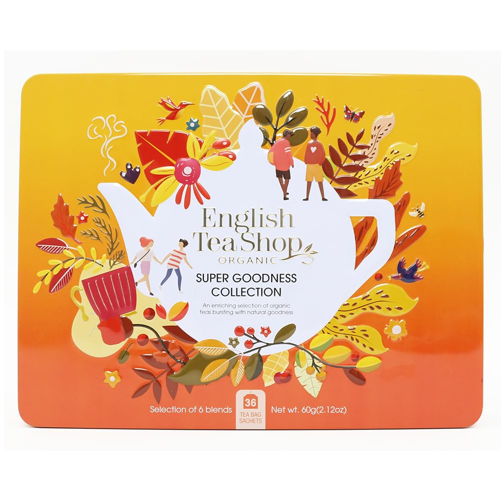 English Tea Shop coffret de tisanes bio, 36 sachets, boîte métal