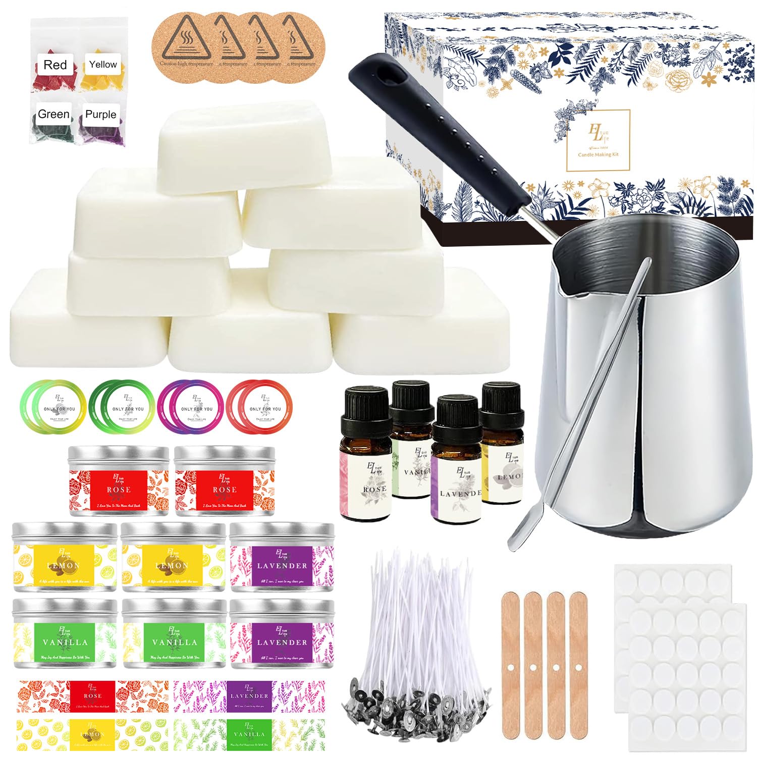 Le kit Etuolife de fabrication de bougies à la cire de soja — cadeau drôle et insolite