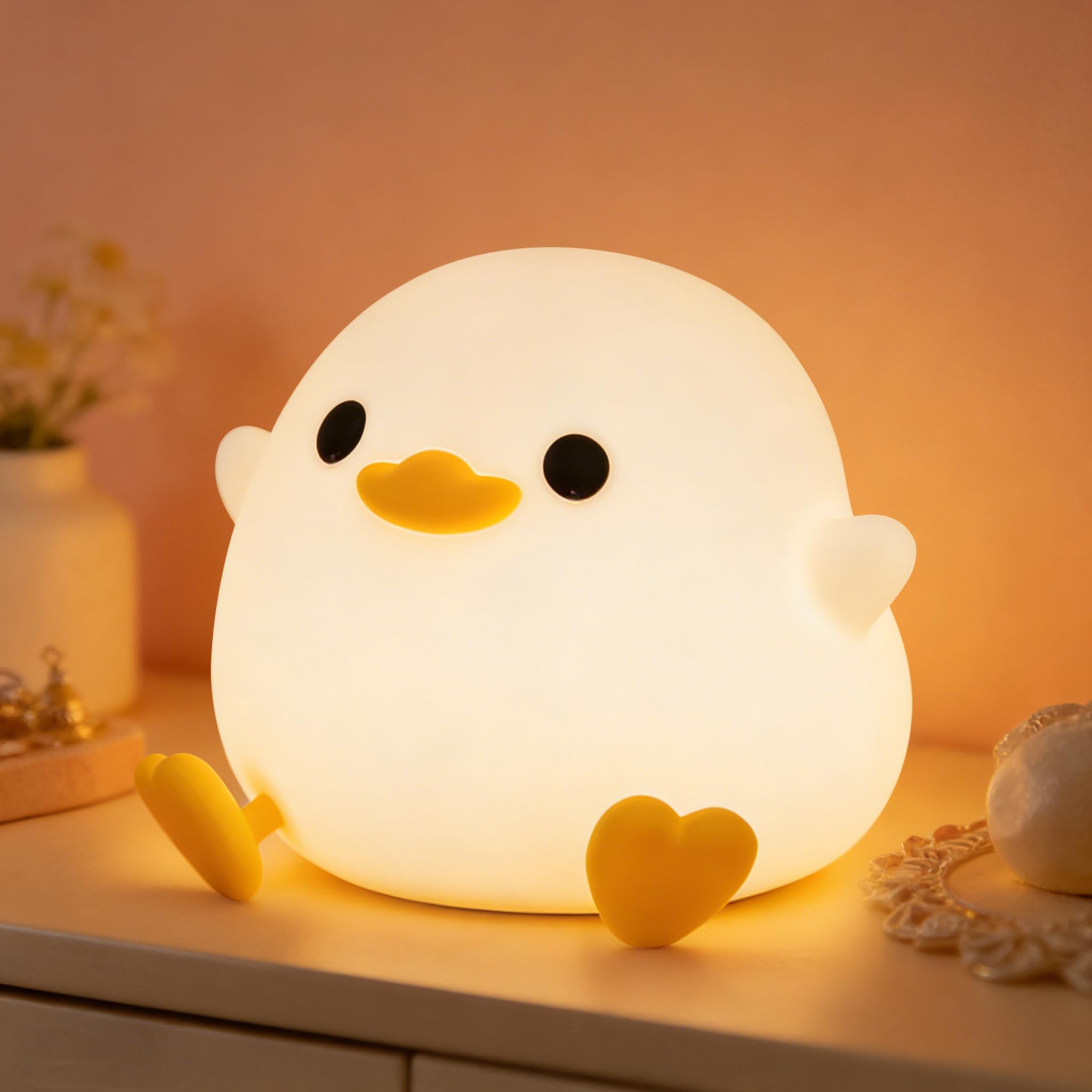 La veilleuse canard Famiduo en silicone souple — cadeau drôle