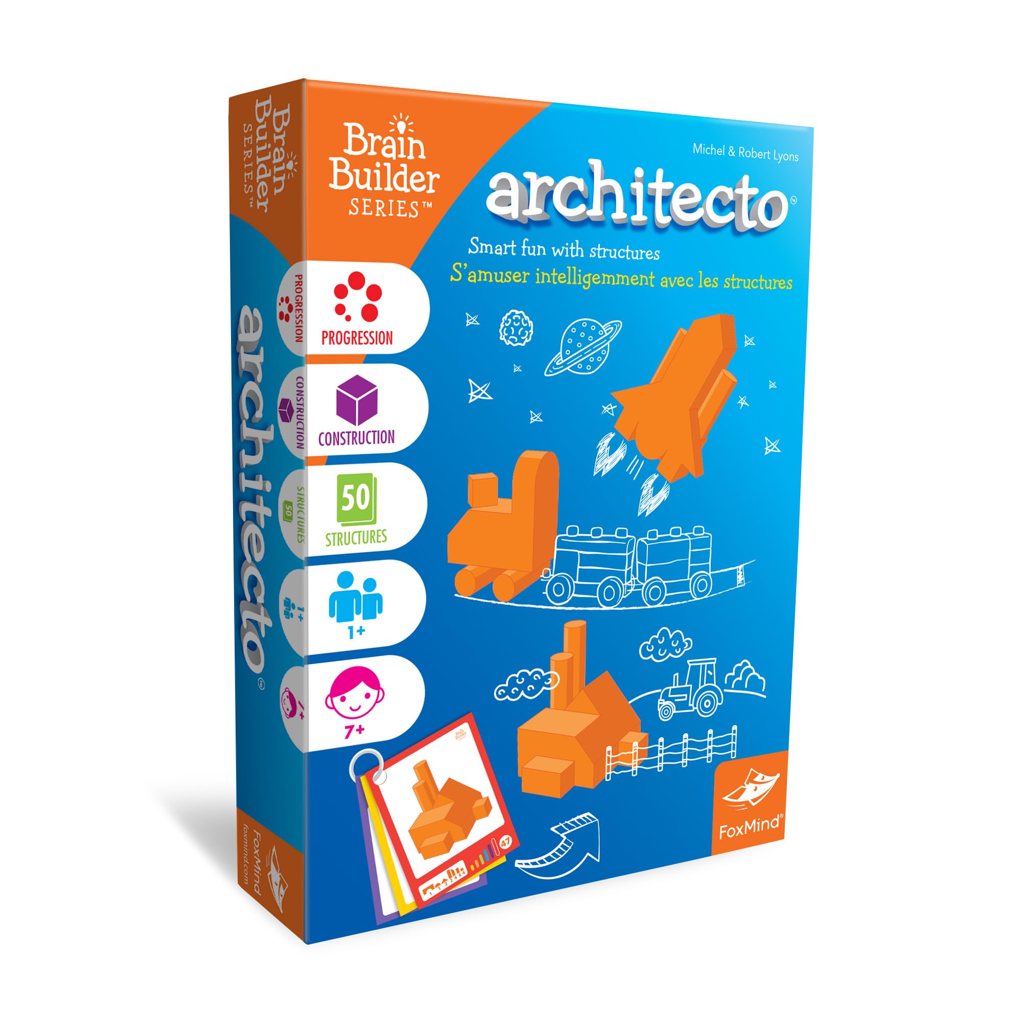 FoxMind Architecto, casse-tête de constructions 3D en géoblocs — idée cadeau
