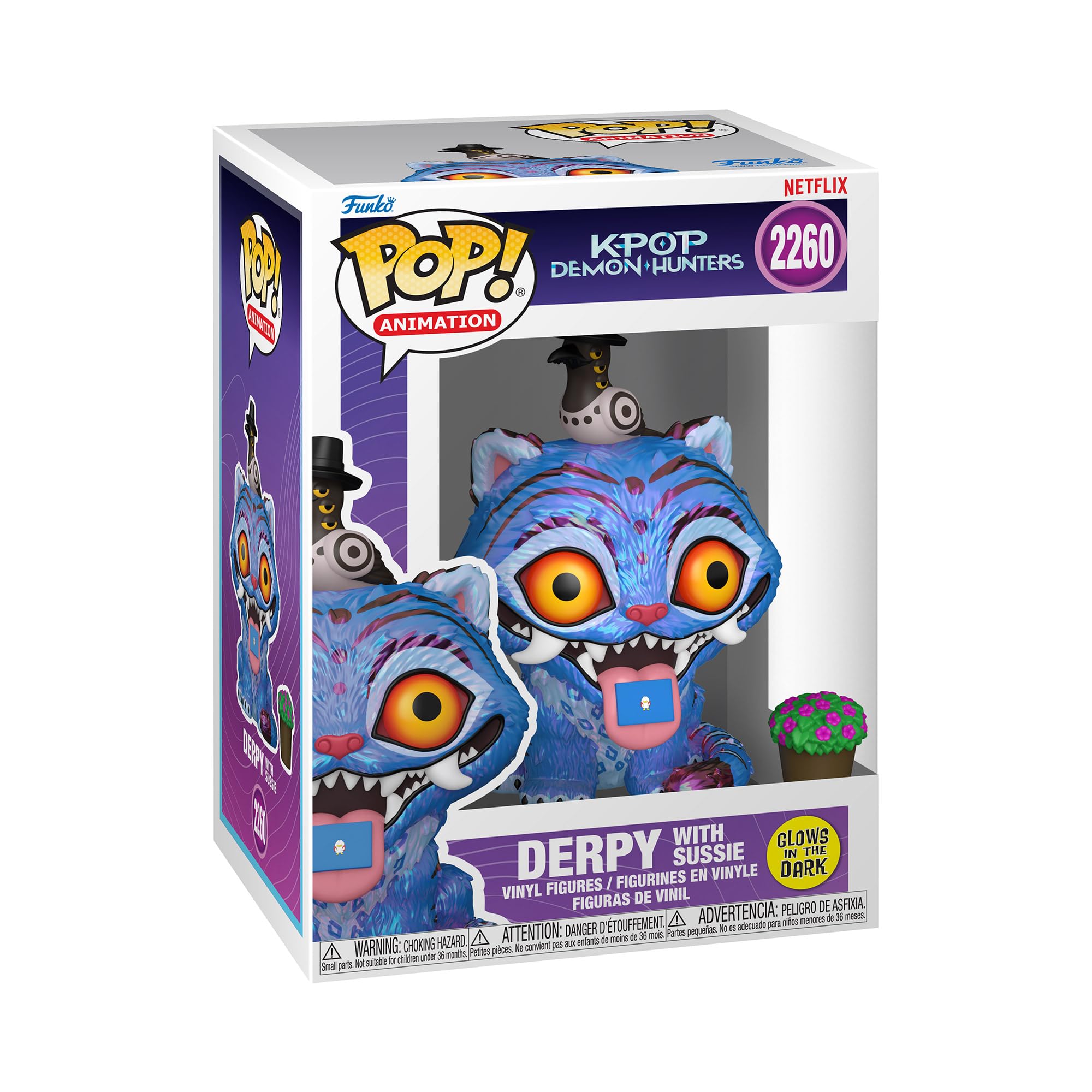 Funko Pop! Kpop Demon Hunters, Derpy avec Sussie (phosphorescente) — idée cadeau