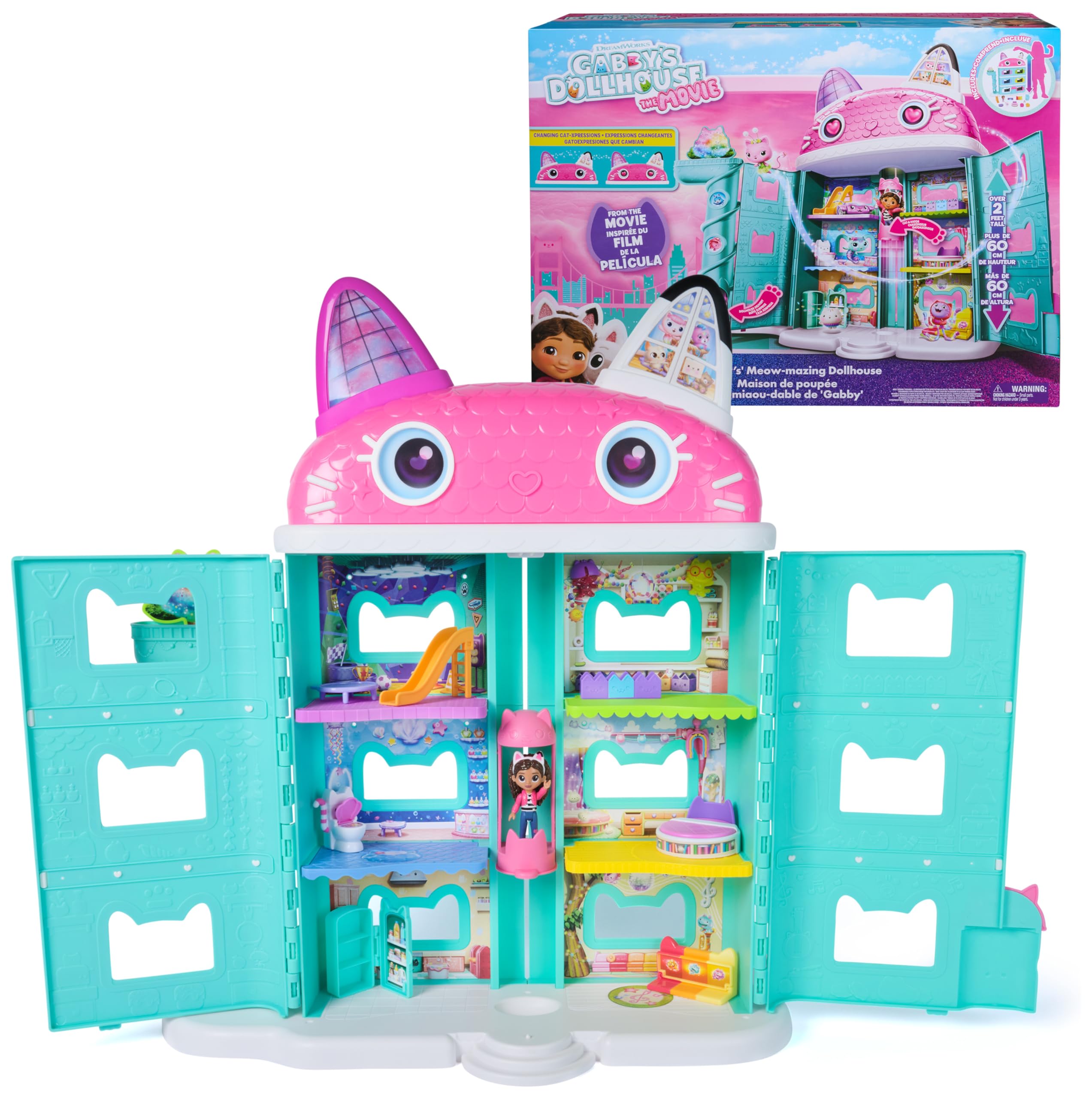 Gabby et la Maison Magique, maison de poupée de 60 cm — cadeau drôle et insolite
