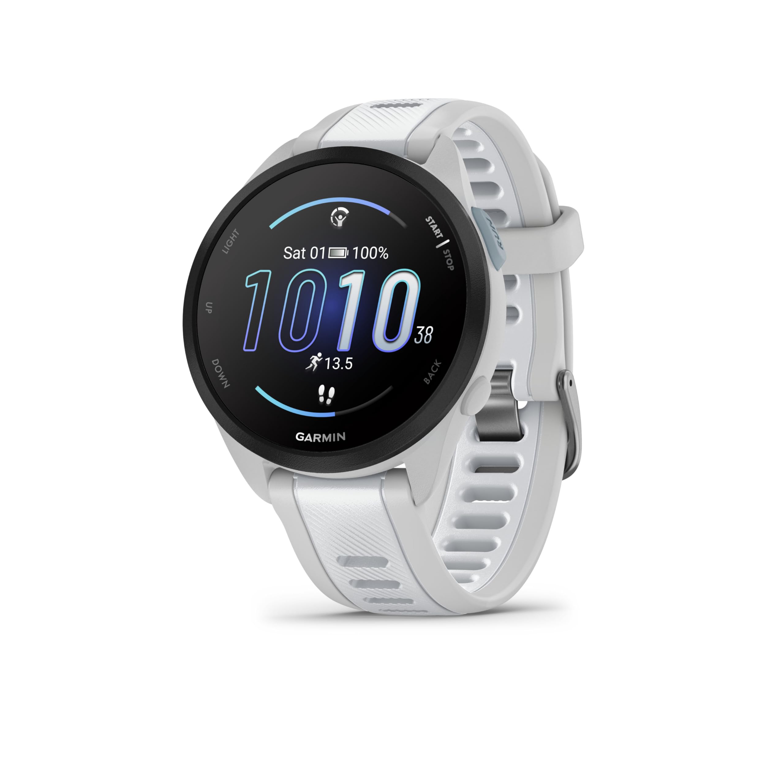 Garmin Forerunner 165, montre GPS de running (blanc/gris, 43 mm) — cadeau drôle