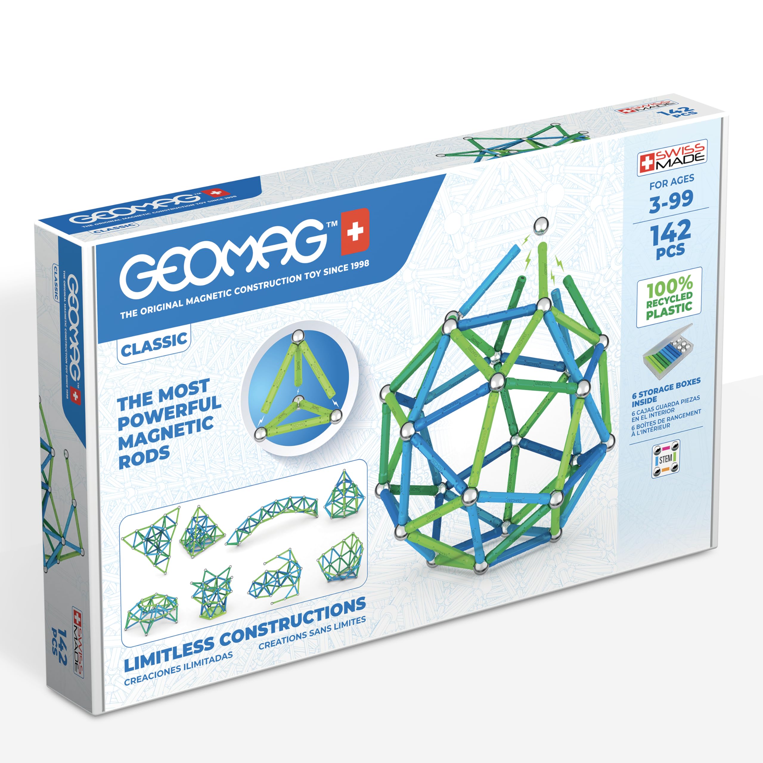 Geomag Green Classic 142 pièces — idée cadeau