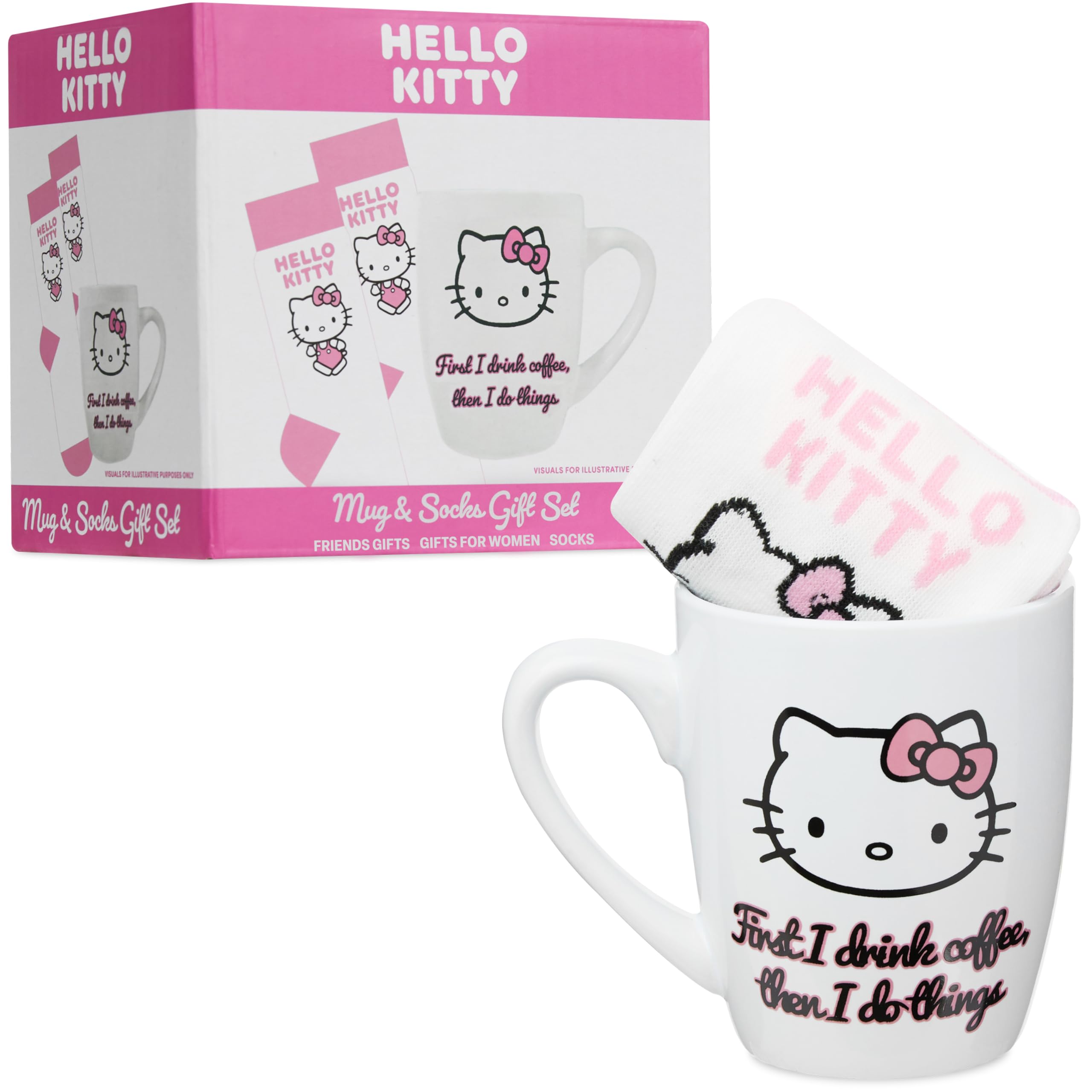 Get Trend Hello Kitty Sanrio, coffret mug et chaussettes 35-41