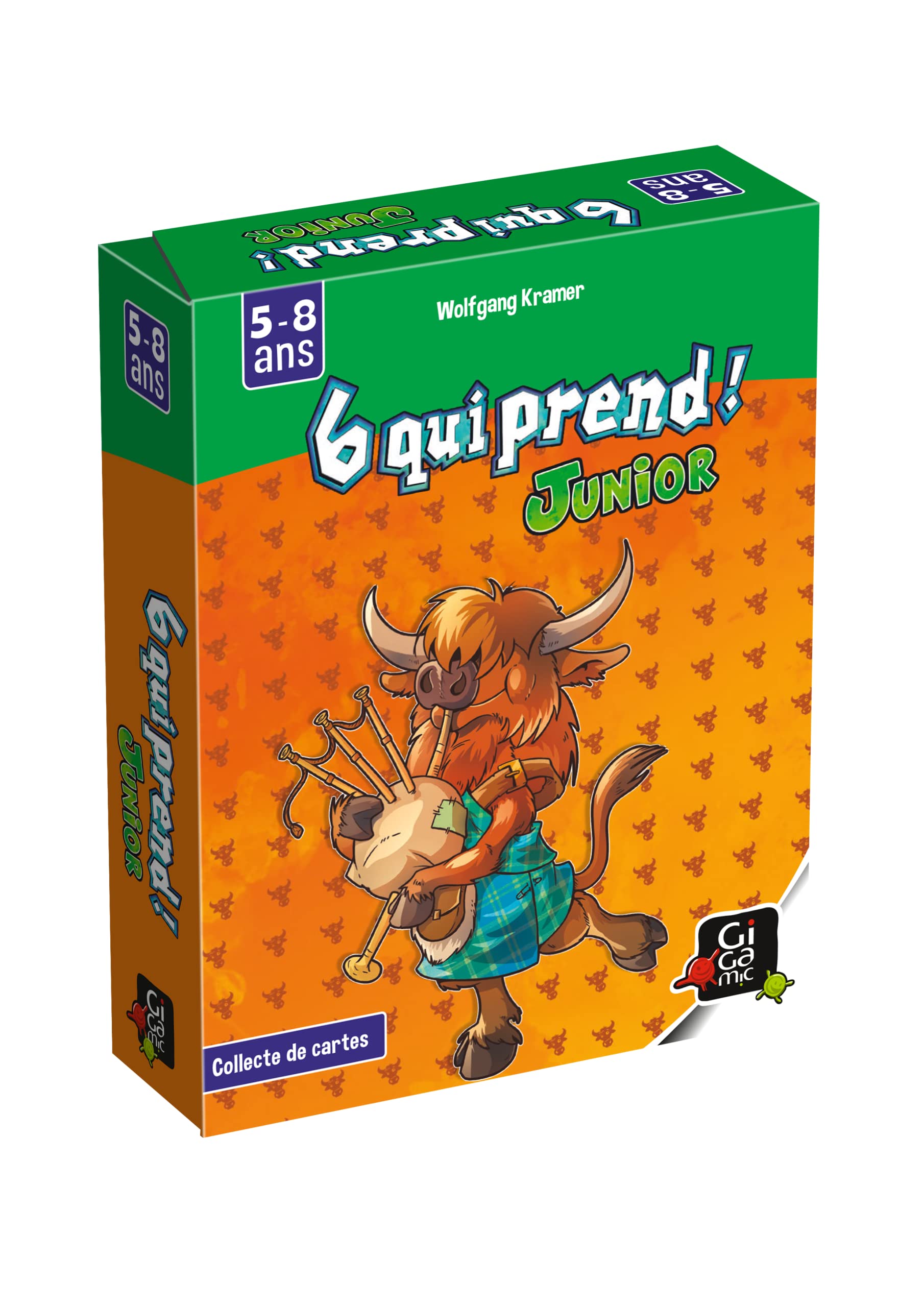 Gigamic 6 qui prend Junior, jeu de cartes dès 5 ans — idée cadeau