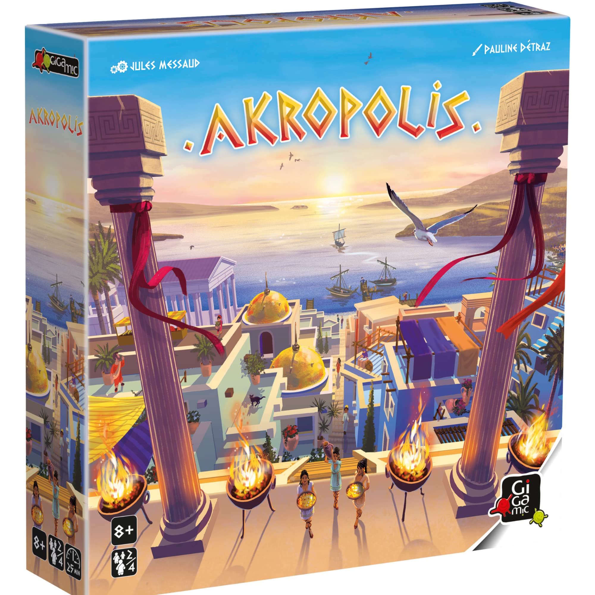 Gigamic Akropolis, jeu de tuiles stratégique en 3D — cadeau drôle et insolite