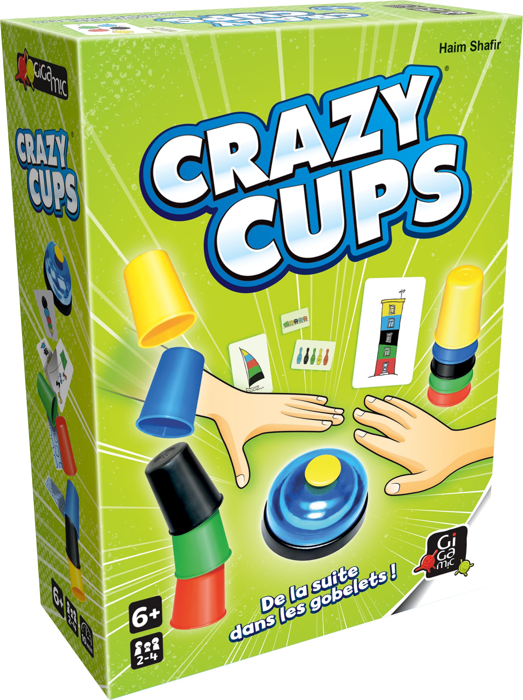 Gigamic Crazy Cups, jeu de gobelets à reproduire — cadeau drôle et insolite