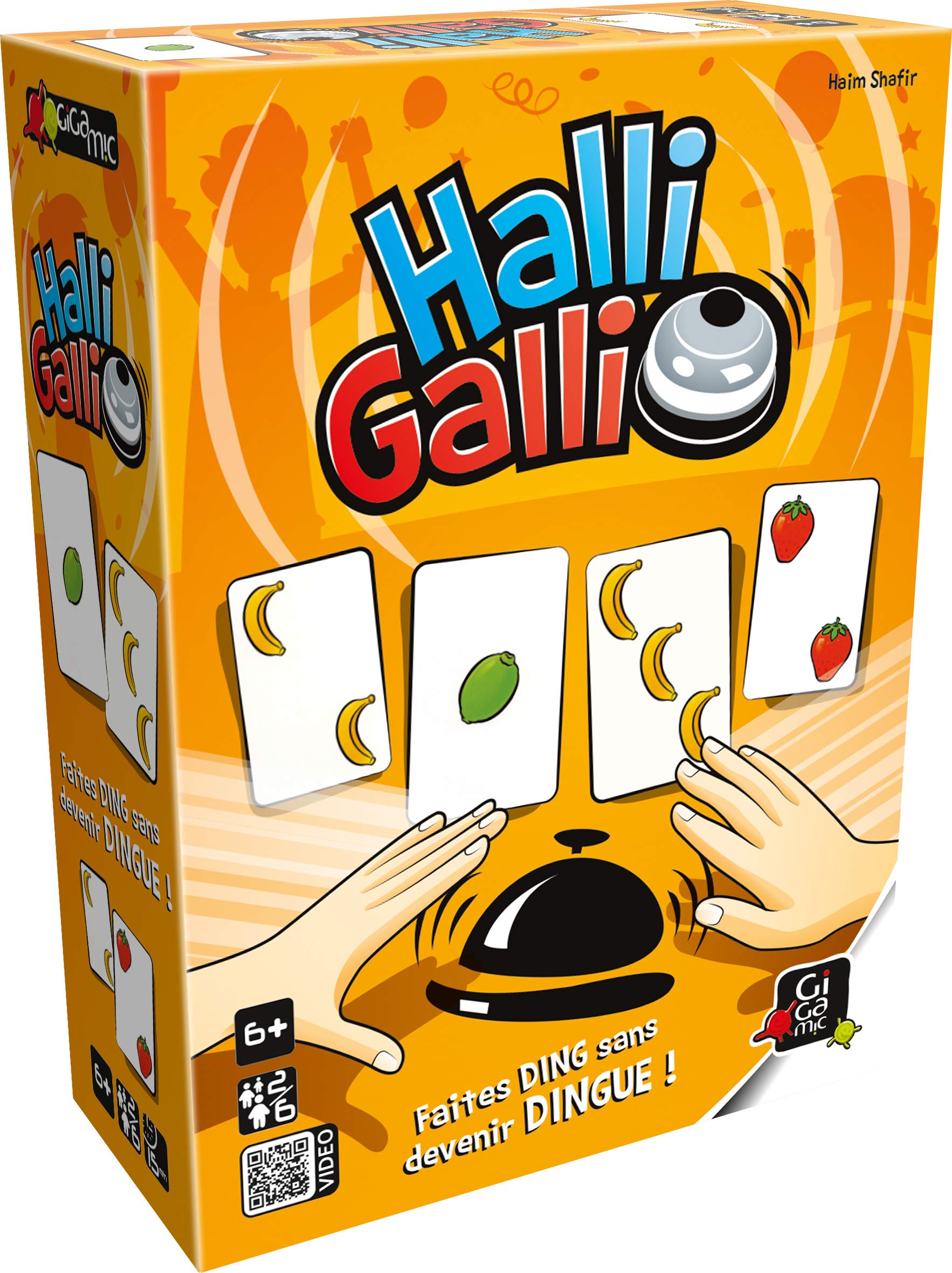 Gigamic Halli Galli, jeu de rapidité à la sonnette — cadeau drôle et insolite