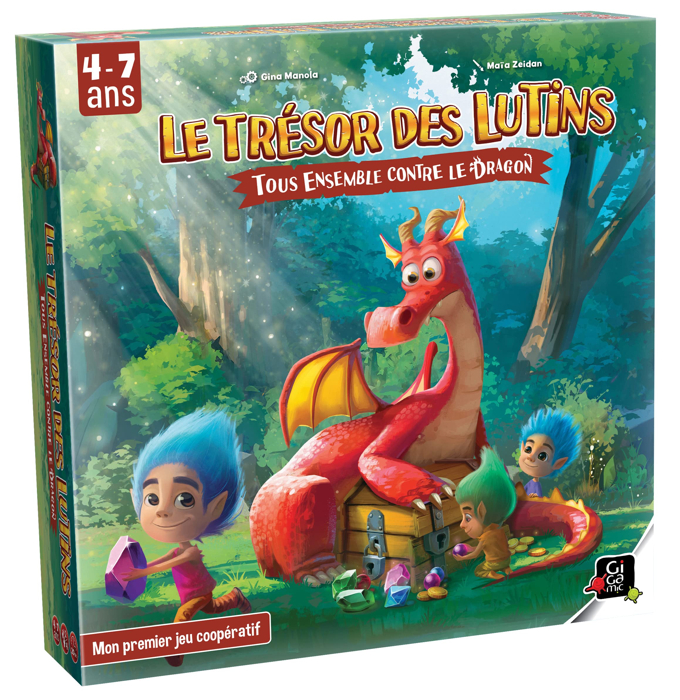 Gigamic, Le Trésor des Lutins, jeu de mémoire coopératif — cadeau drôle et insolite