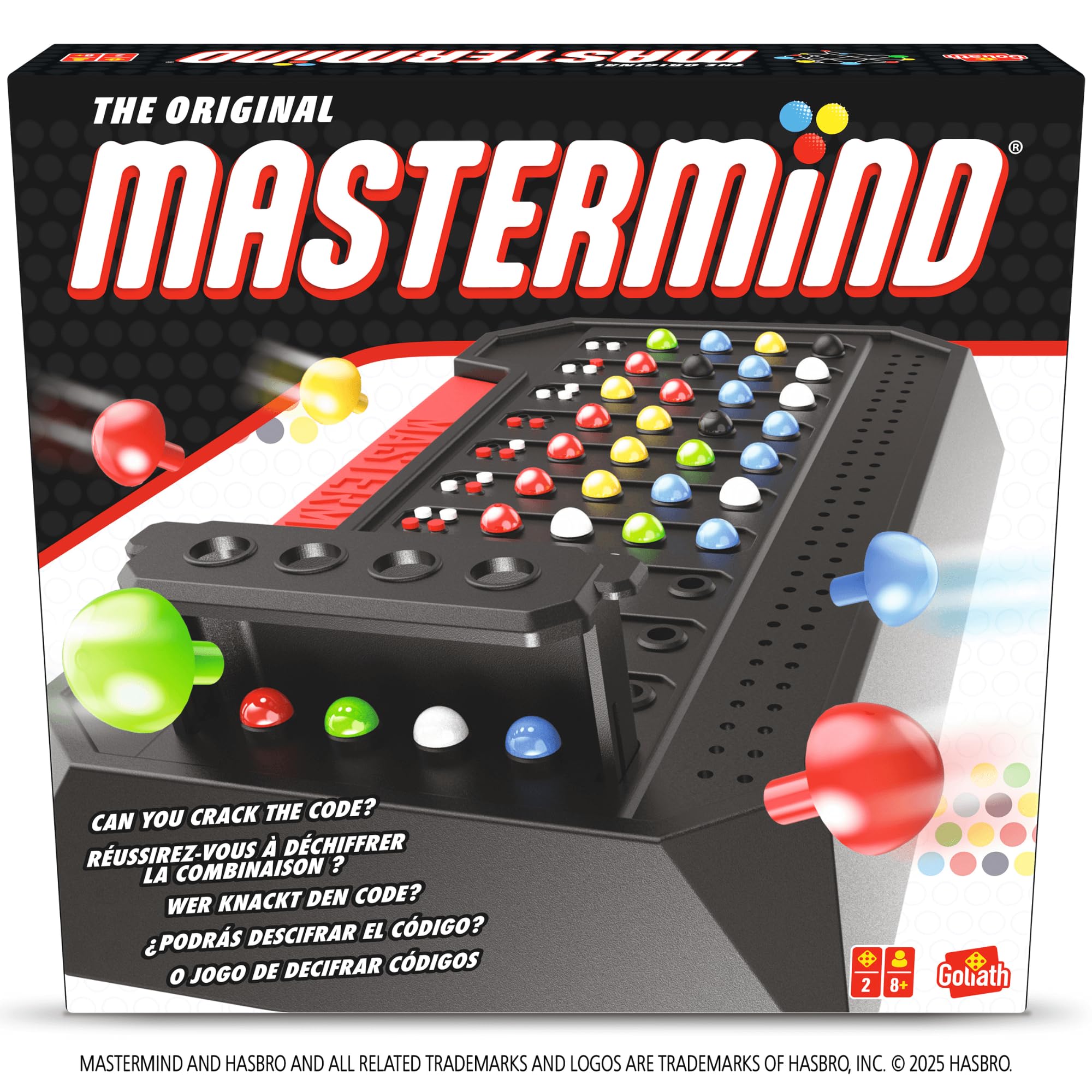 Goliath Mastermind Original, jeu de déduction pour 2 joueurs dès 8 ans — cadeau drôle