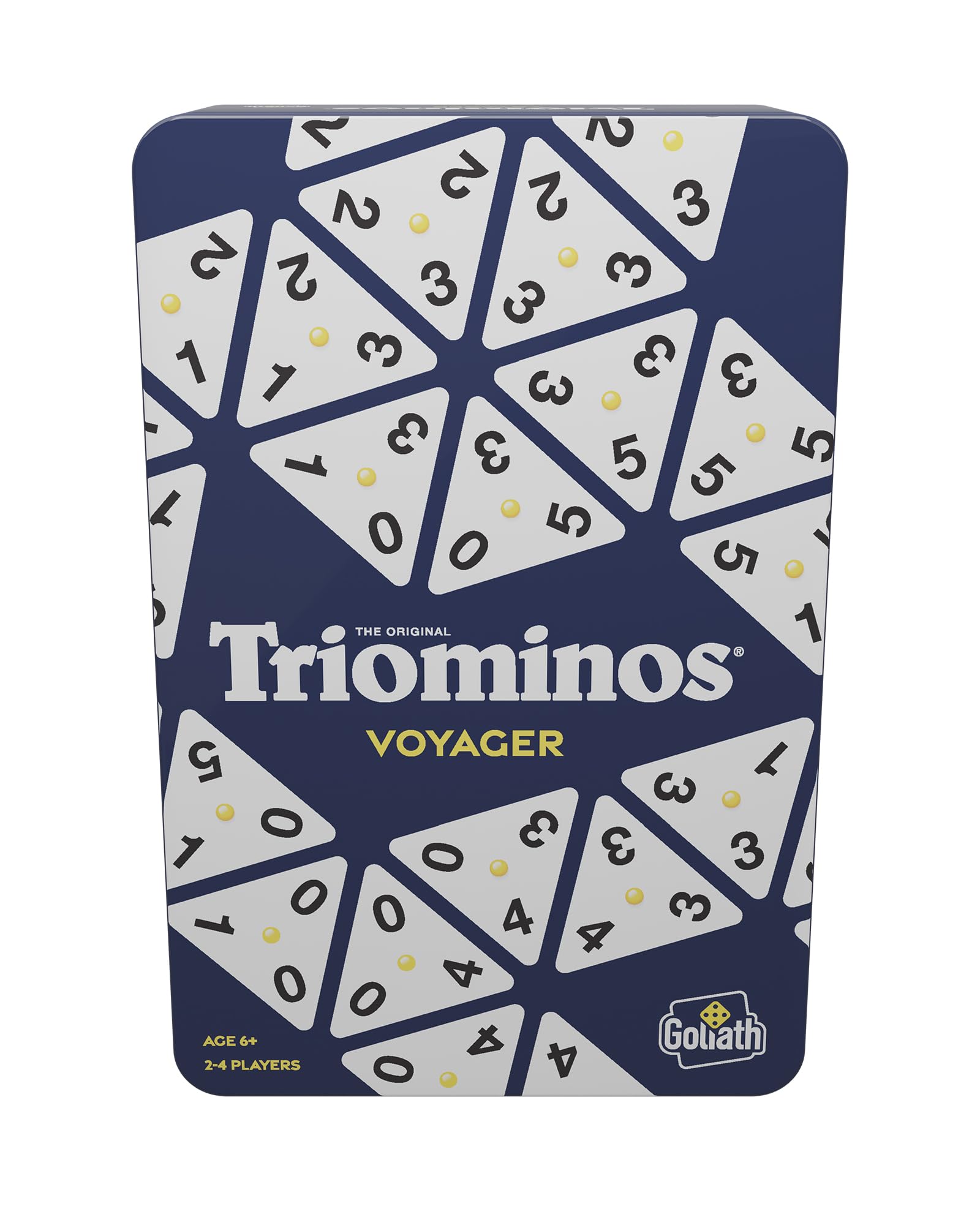 Triominos Voyager, dominos triangulaires en boîte métal — idée cadeau