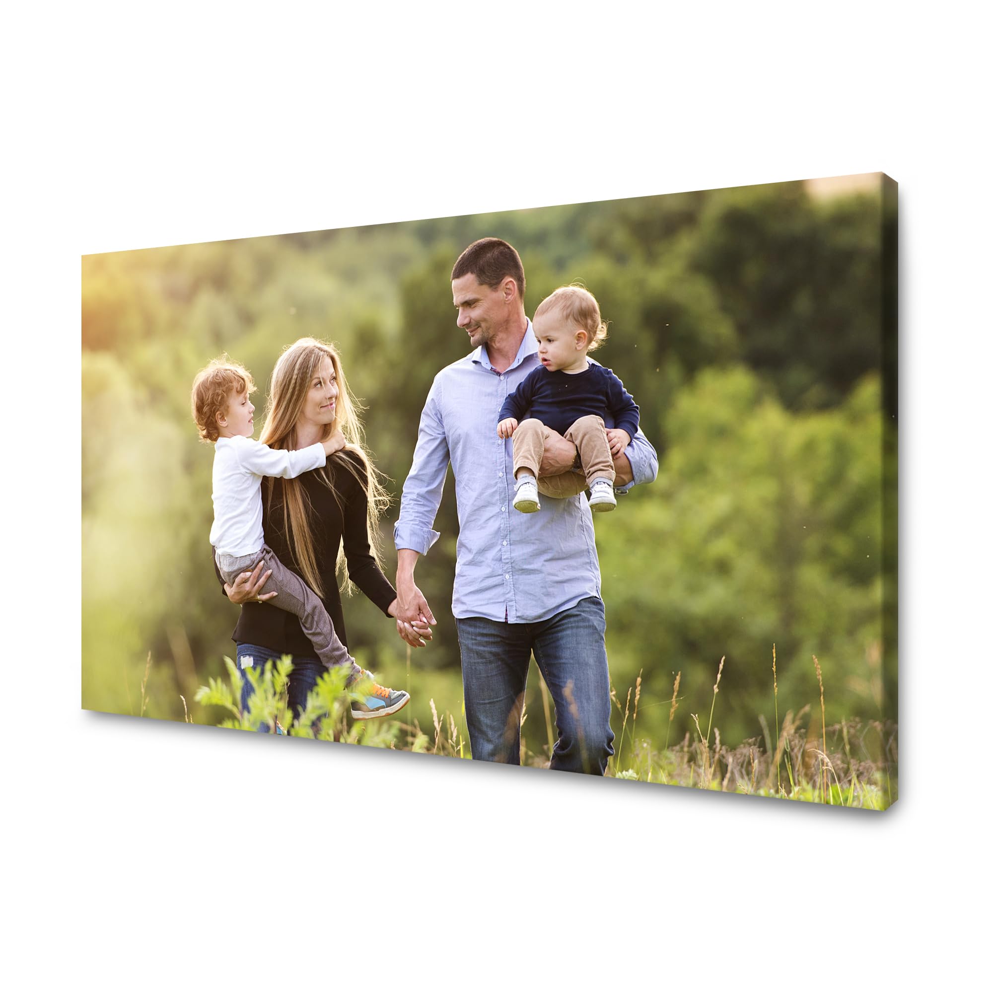 GP TONER Toile photo personnalisée 70 x 50 cm, prête à accrocher — idée cadeau