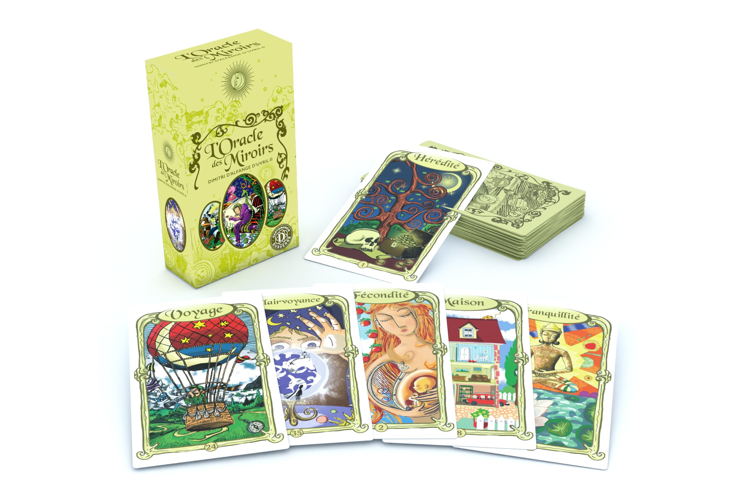 Grimaud L'Oracle des Miroirs, 53 cartes — idée cadeau