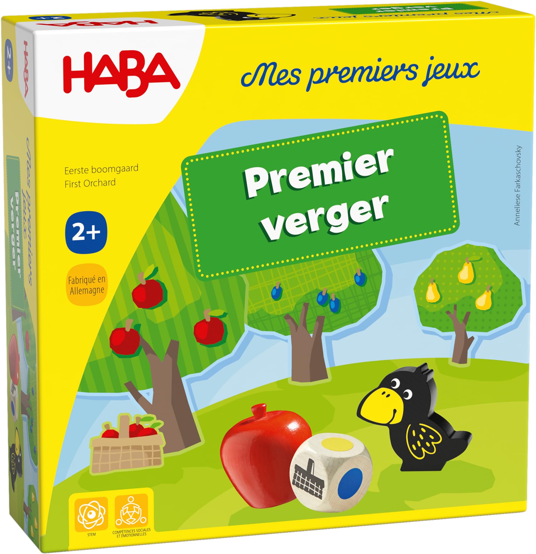 HABA Mon Premier Verger, jeu coopératif en bois dès 2 ans — idée cadeau