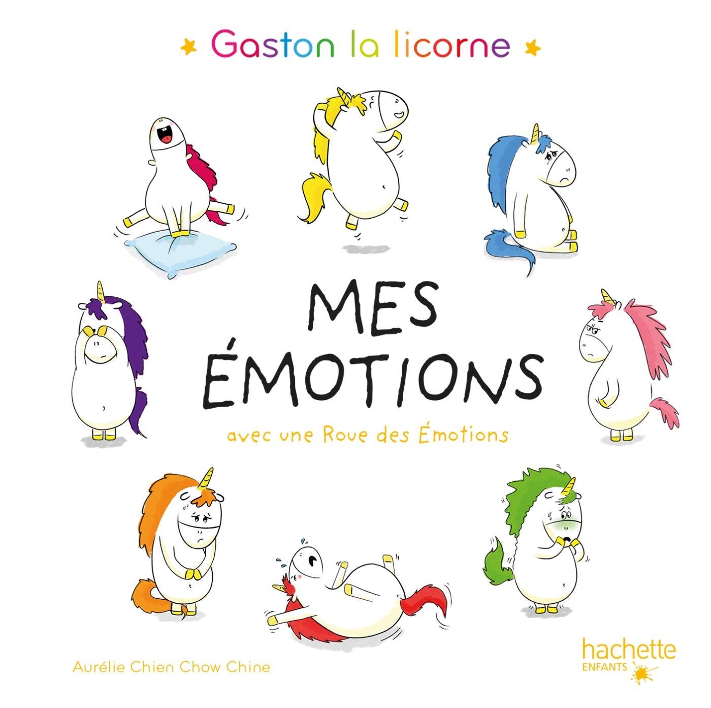 Hachette Enfants, Mes émotions avec une roue des émotions (Gaston la licorne) — idée cadeau