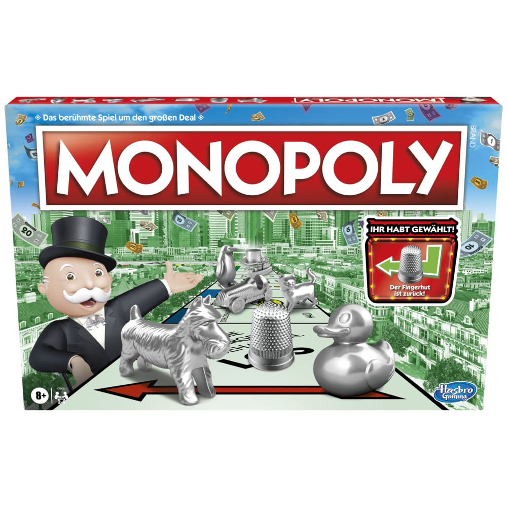 Monopoly, le jeu de société classique de 2 à 6 joueurs — cadeau drôle et insolite