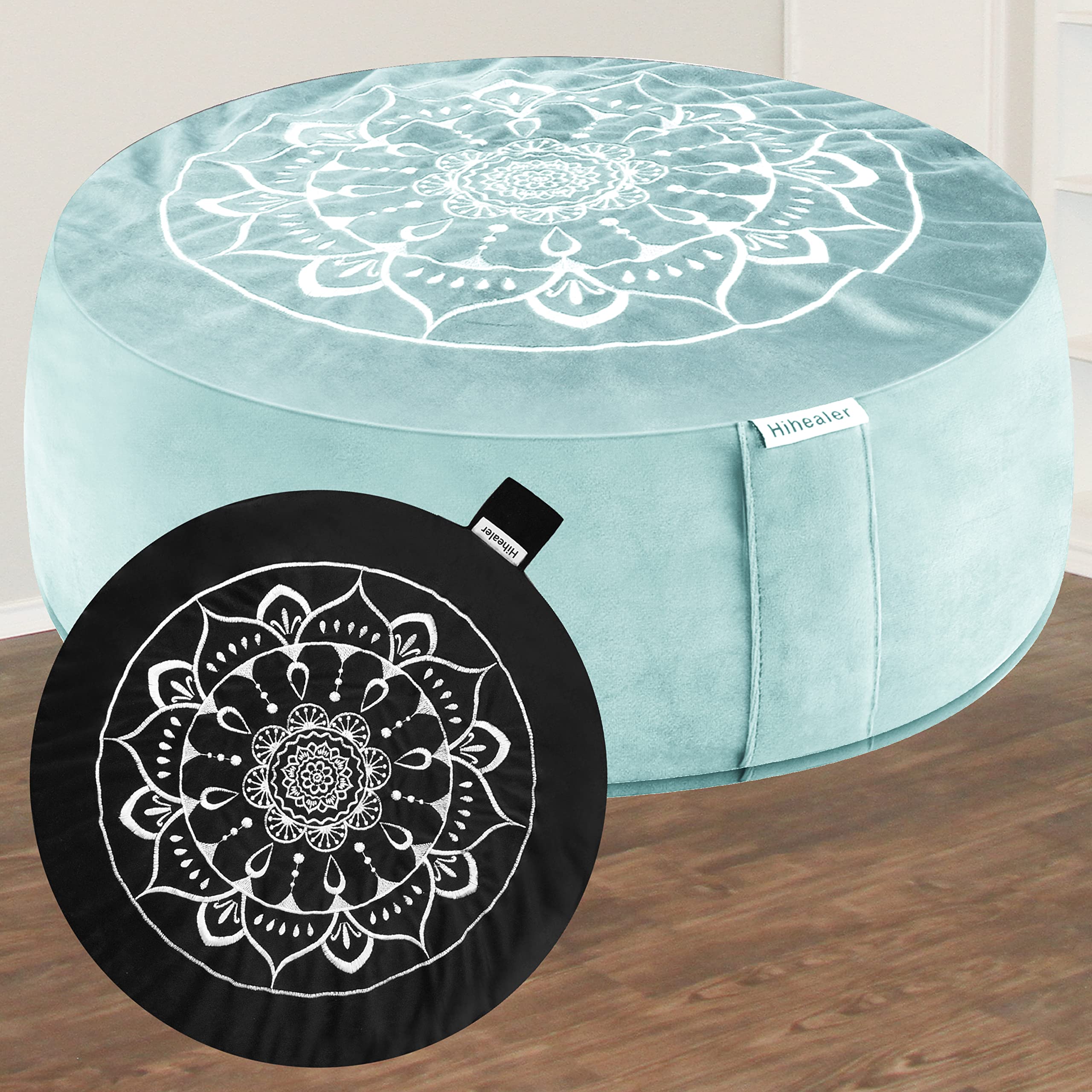 Coussin de méditation zafu Hihealer en velours — idée cadeau