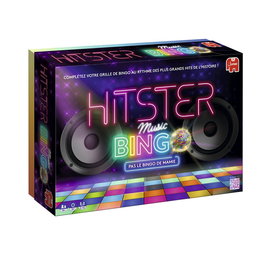 HITSTER Bingo, bingo musical avec boule disco — idée cadeau