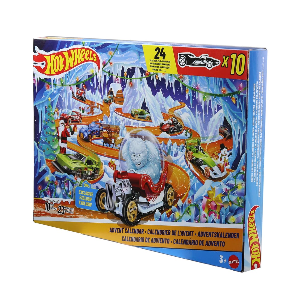 Hot Wheels Calendrier de l'Avent 2026, 24 portes avec voitures et accessoires — idée cadeau