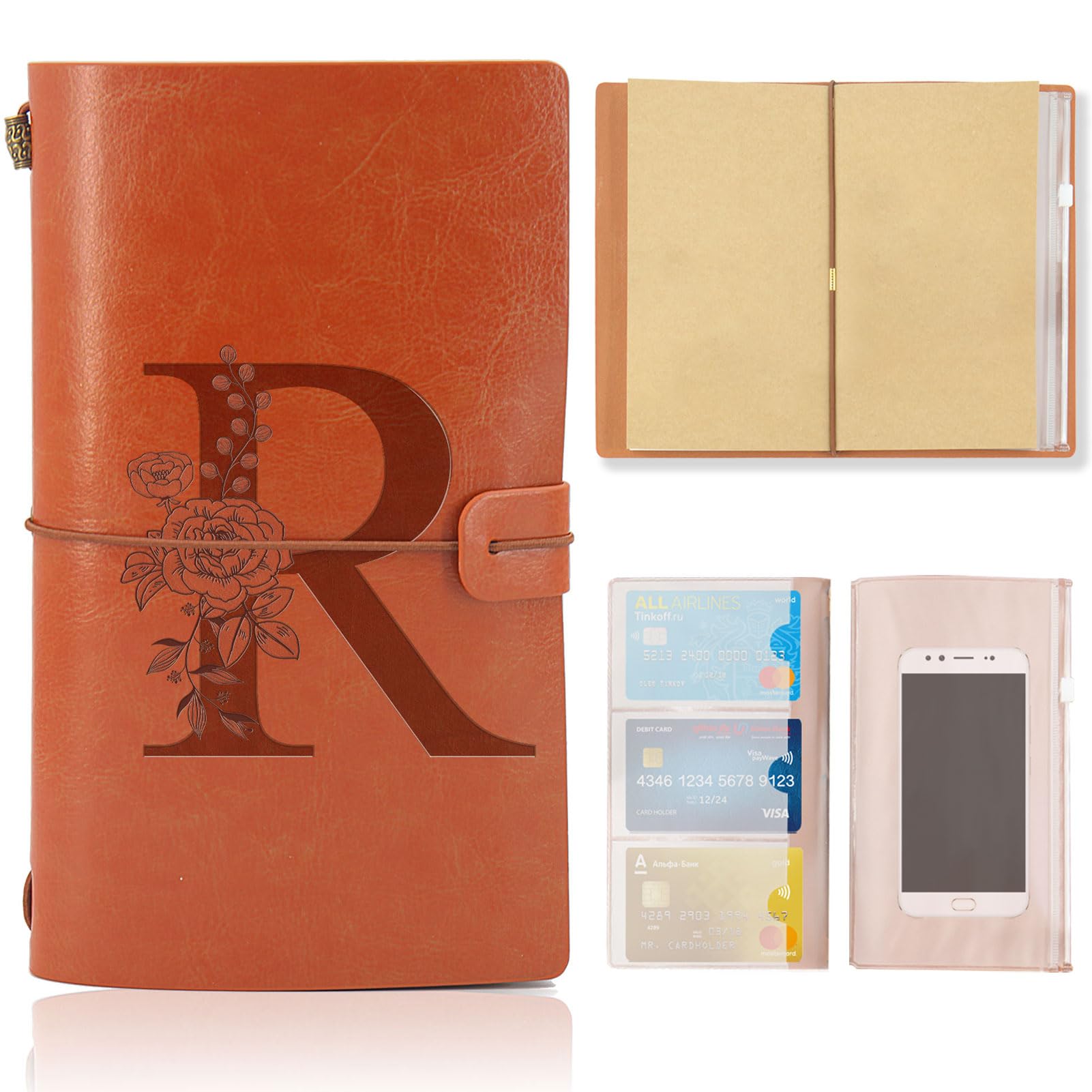 HSDSH, carnet de voyage rechargeable en simili cuir, 20 x 12,5 cm — cadeau drôle et insolite