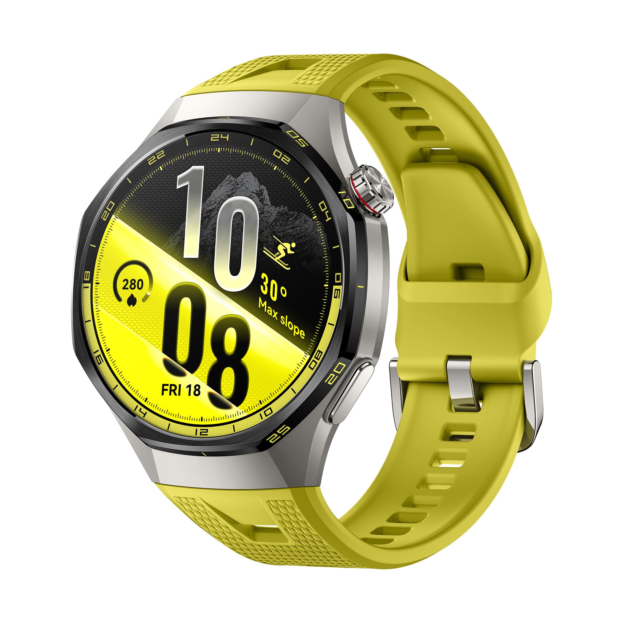 HUAWEI Watch GT 7 Pro 46 mm, montre connectée en titane (jaune) — cadeau drôle et insolite