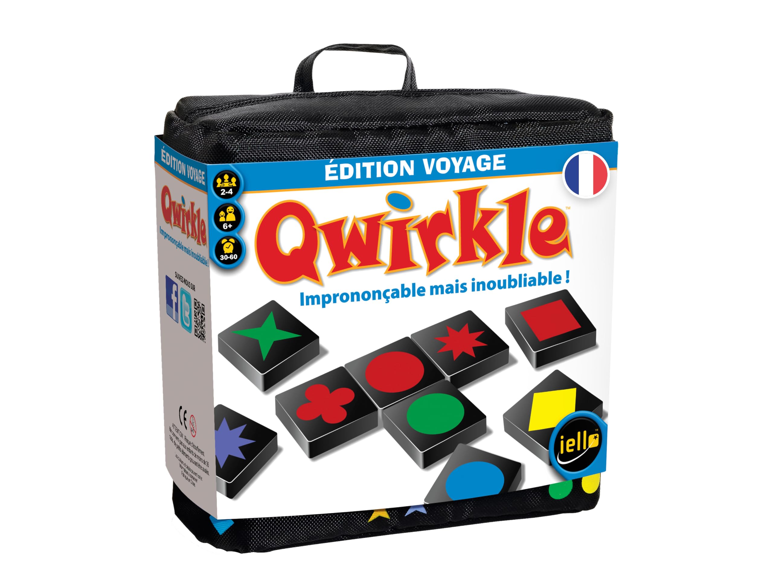 Qwirkle Voyage, formes et couleurs en version compacte — idée cadeau