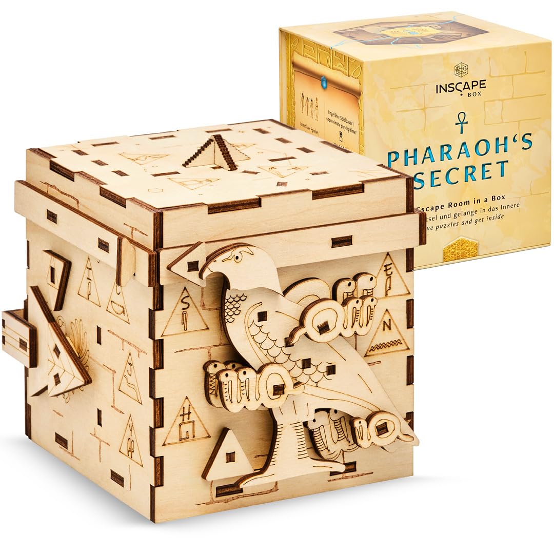 INSCAPE Pharaoh's Secret, escape room en boîte de bois