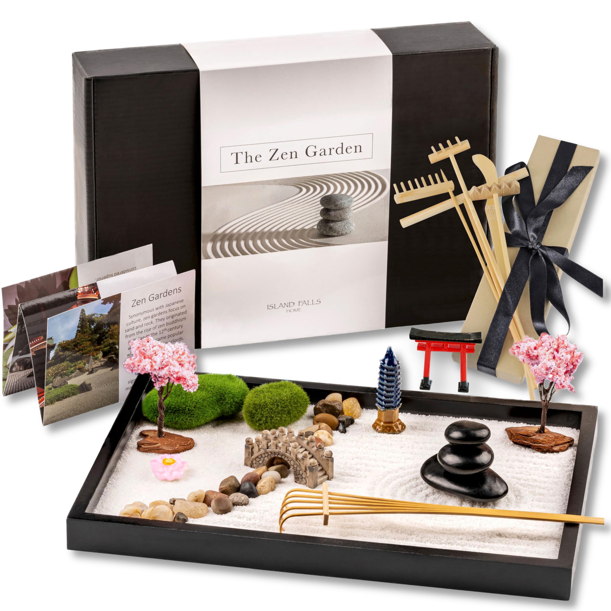 Island Falls Home Jardin zen miniature de bureau — cadeau drôle et insolite