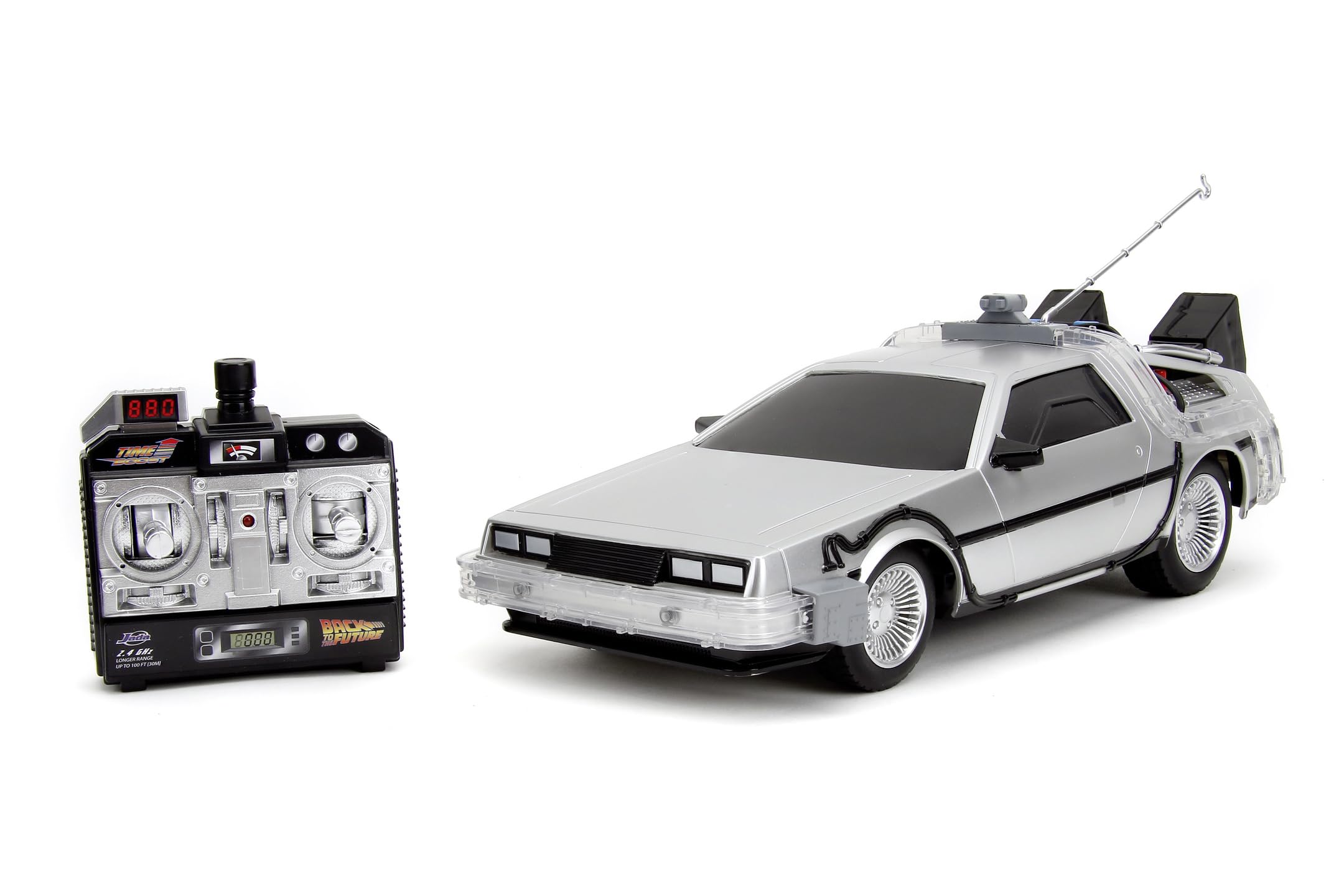 Jada Retour vers le futur, DeLorean radiocommandée 1/16 avec turbo — idée cadeau